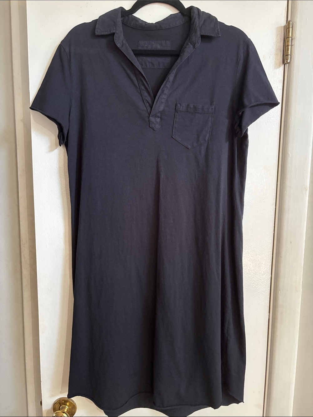New Frank & Eileen Black Polo-Style Dress size large